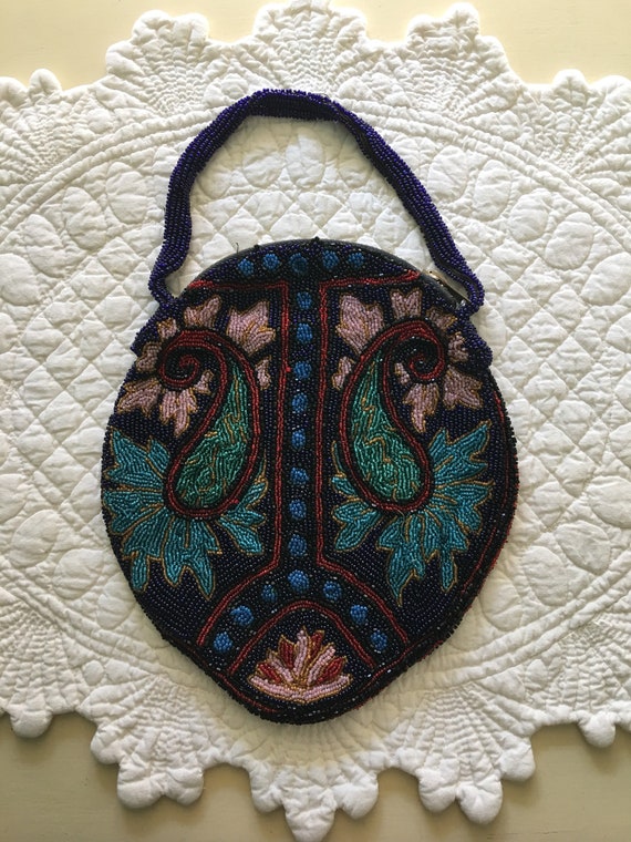 Beaded evening bag - image 1