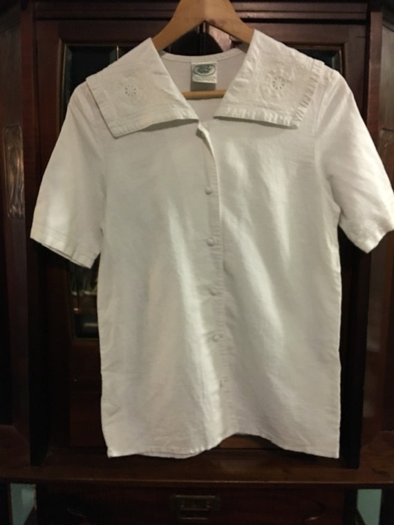 Vintage sailorlook blouse by Laura Ashley