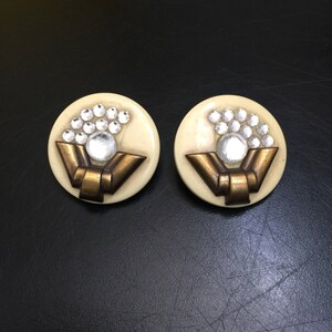 Vintage earrings in Art Deco style image 3