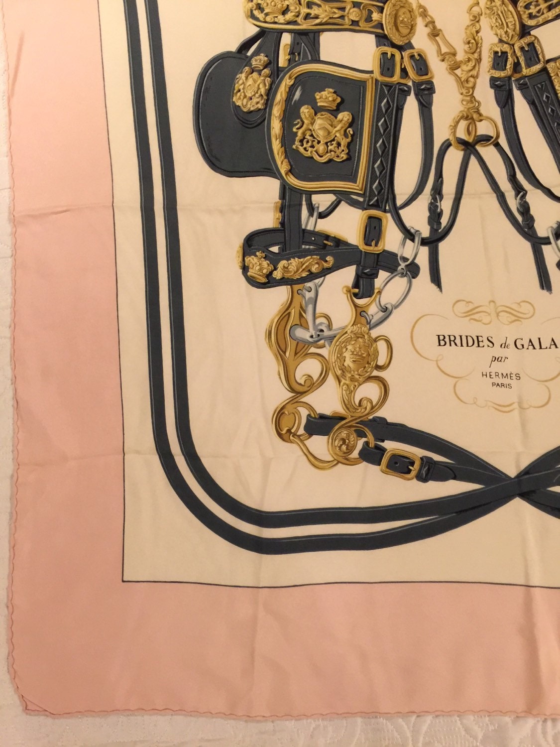 Hermes Brides de Gala Love Bordeaux Silk Pocket Square Scarf 45cm –  Madison Avenue Couture