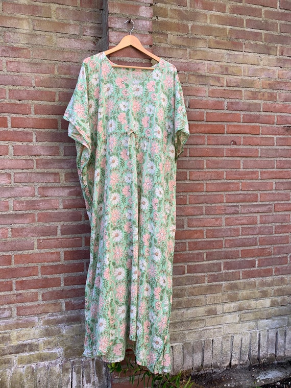 Vintage kaftan hippie dress - image 5
