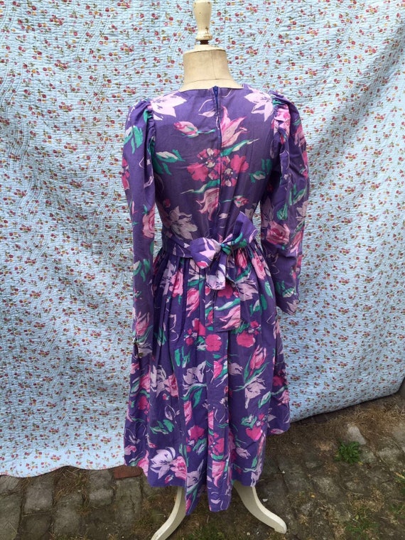 Purple flower dress by Laura Ashley - image 2