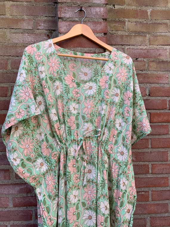 Vintage kaftan hippie dress - image 6