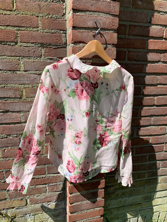 Silk vintage Laura Ashley blouse - image 8