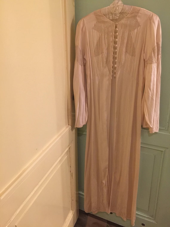 Vintage silk dressing gown