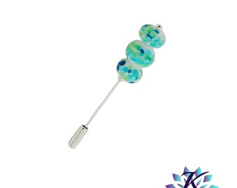 Broche Vintage Murano Multifiori 4,3 Cm – Verre De Venise, Occasion En Très Bon état