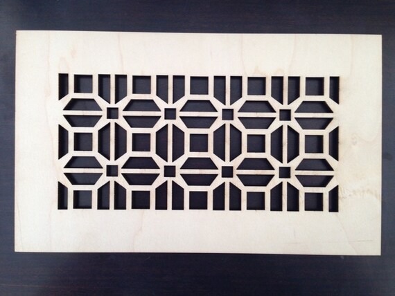 Decorative Vent Cover Hvac Register Laser Cut Maple Veneer Etsy