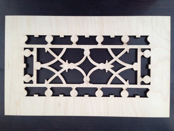 Decorative Vent Cover Hvac Register Laser Cut Maple Veneer Etsy