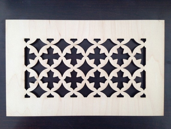 Decorative Vent Cover Hvac Register Laser Cut Maple Veneer Etsy