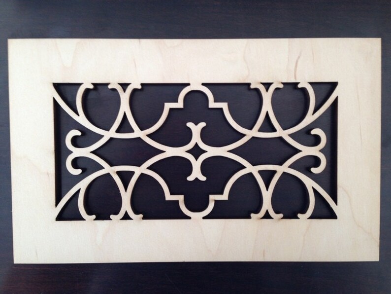 Decorative Vent Cover Hvac Register Laser Cut Maple Veneer Etsy