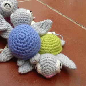 Tortuga sonajero turtle rattle de amigurumi