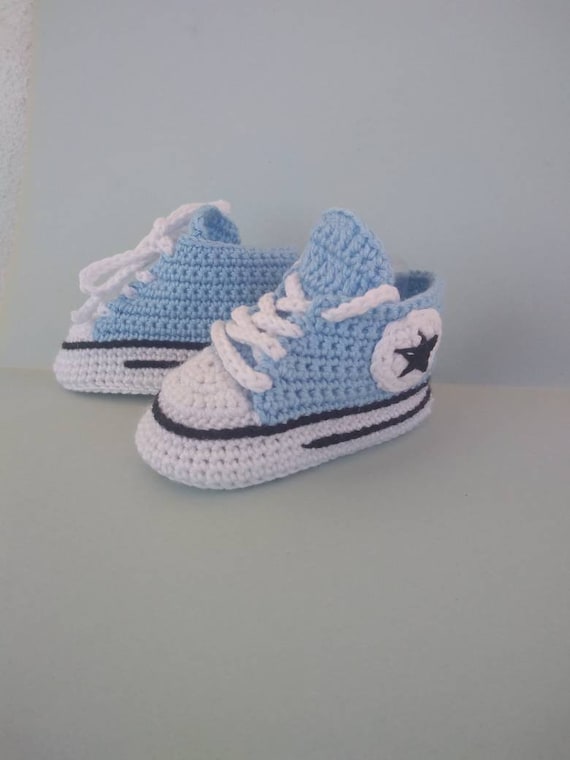 De Crochet Converse Star Para Bebe En - Etsy