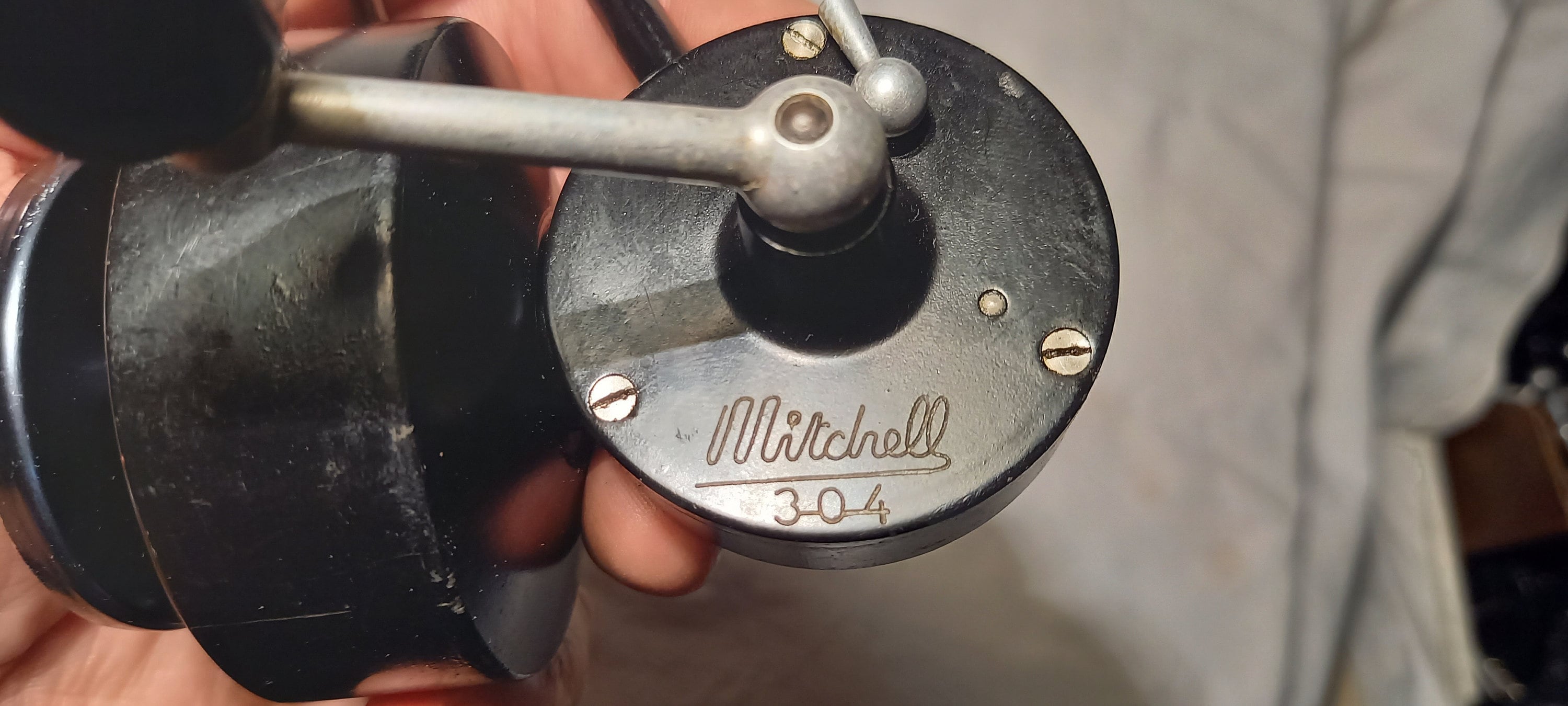 Buy Vintage MITCHELL 304 Spinning Spin Fishing Reel.made in FRANCE
