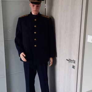Vintage Bulgarische Marineoffizier Winteruniform - NEU