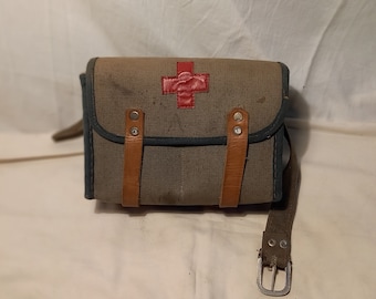 Vintage Bag, Shoulder Bag, 1950s Bag, U.S. Army Bag, Canvas Vintage Bag, Shoulder Bag, 1950s Bag, U.S. Army Bag, Canvas