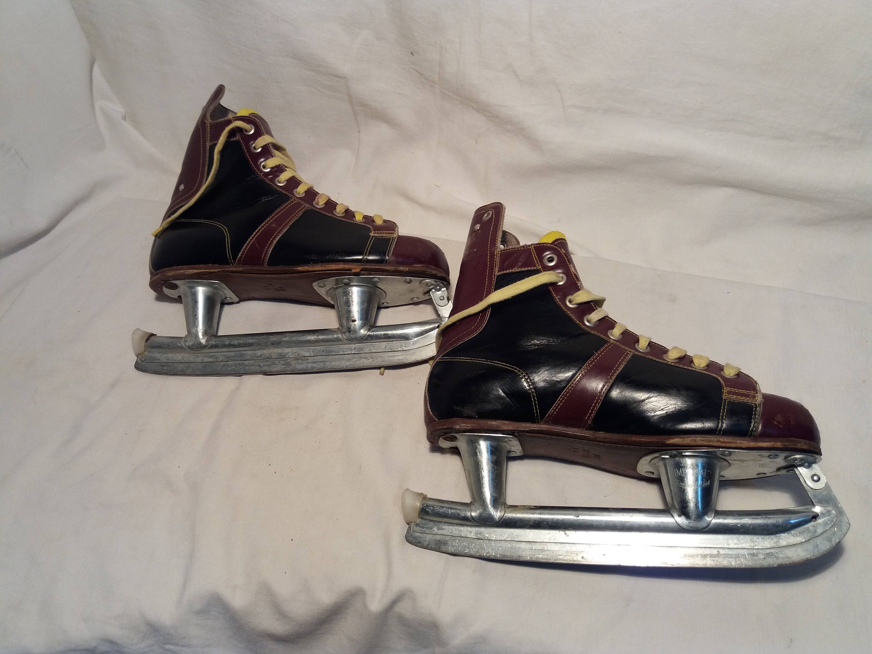 Vintage Leather Junior Ice Hockey Skates. Etsy