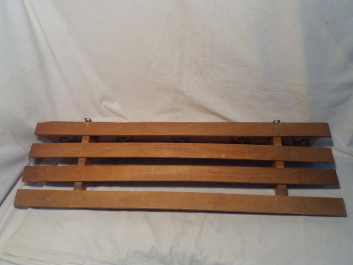 Vintage Wooden Wall Hanger Etsy Sweden