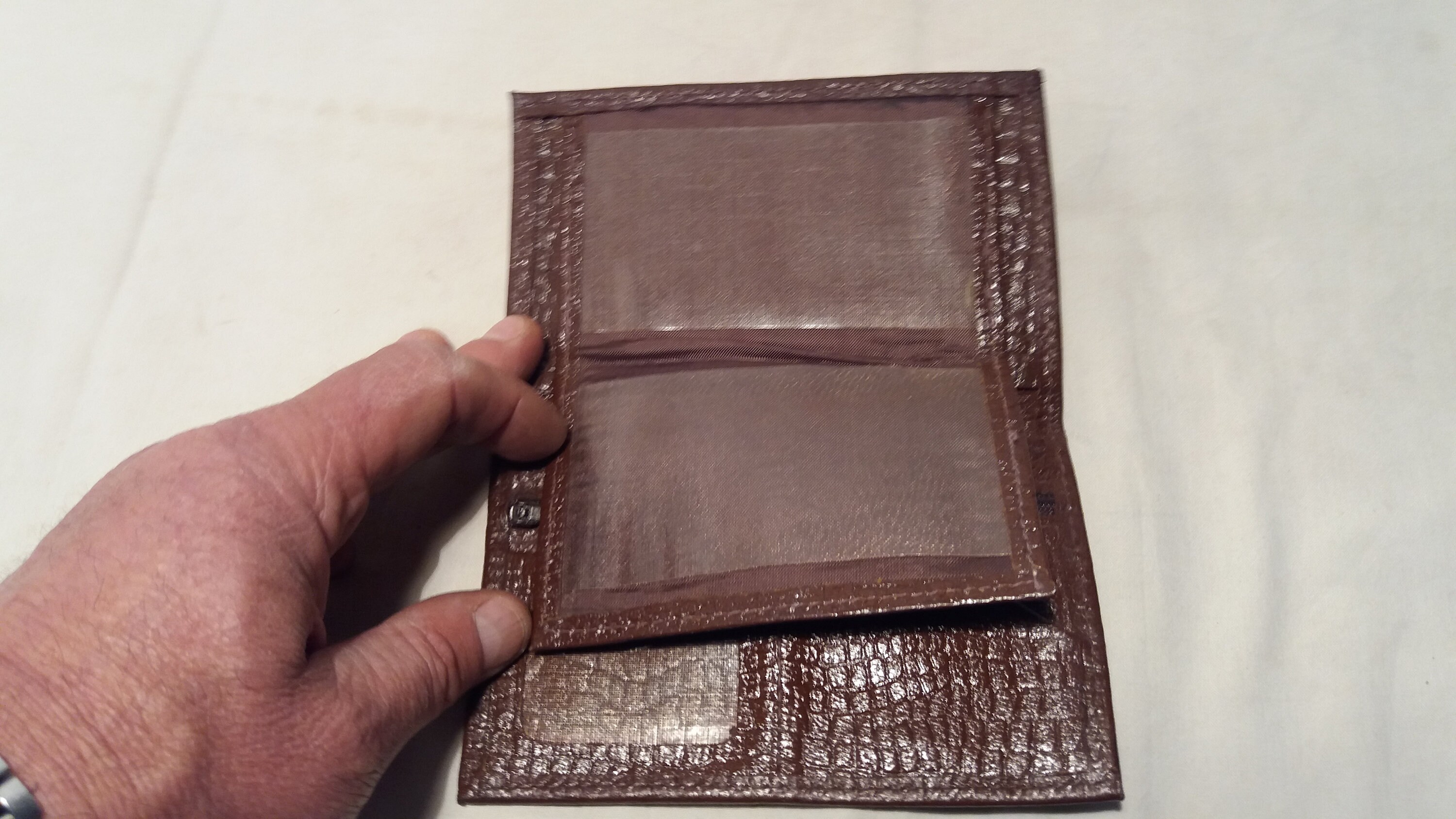 Vintage Brown Leather Men's Wallet NEW Etsy UK