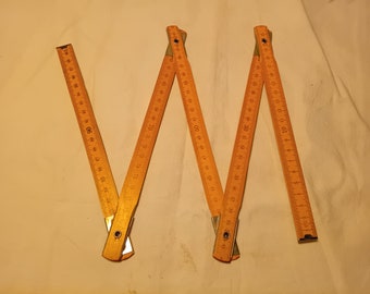 Vintage Wooden Folding Ruler - NEW