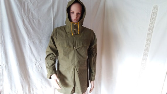 Vintage 1980's Military Green Canvas Anorak - NEW