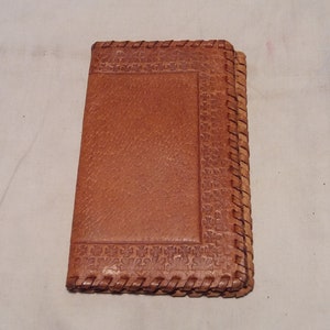 Vintage Handmade Light Brown Leather Men&#39;s Wallet - NEW