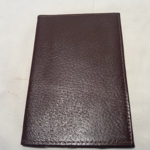 Vintage Dark Brown Leather Men&#39;s Wallet - NEW