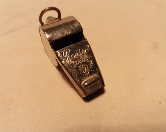 Vintage massivem Messing Antik Bosun Pfeife Schlüsselanhänger Ring 