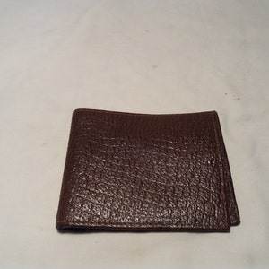 Vintage Dark Brown Leather Men&#39;s Wallet - NEW
