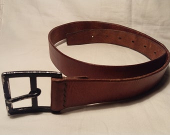 Vintage 1986's Swiss Army Leather Soldier Belt