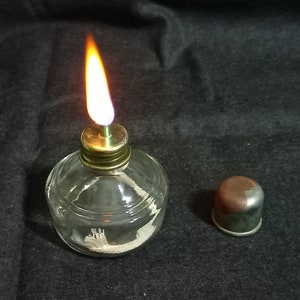 Vintage Glas-Geist-Lampe