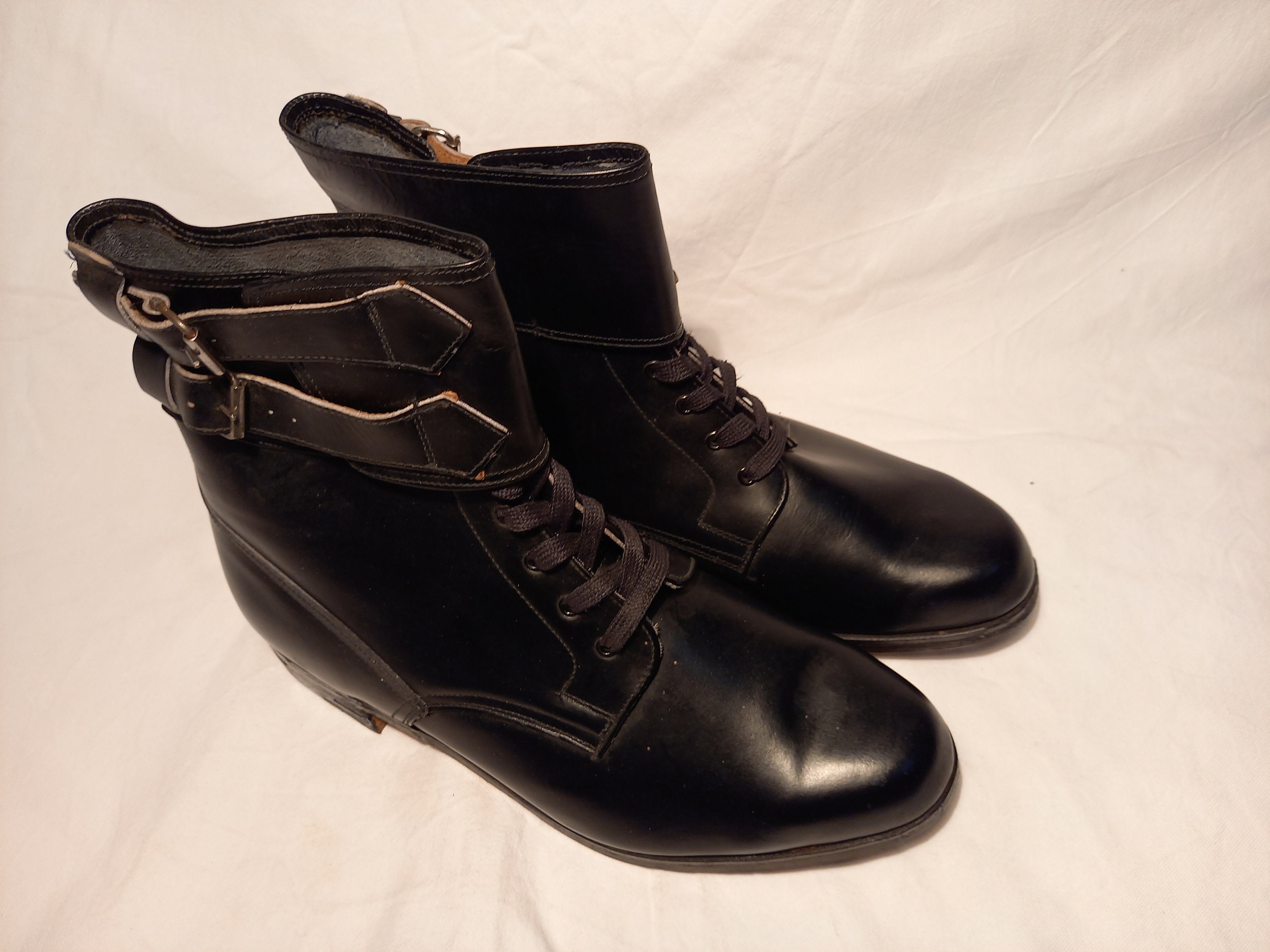 Vintage 1960 's Bulgarian Army Black Leather Officer's - Etsy UK