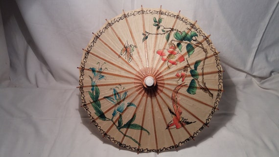 Vintage Handmade Asian Parasol