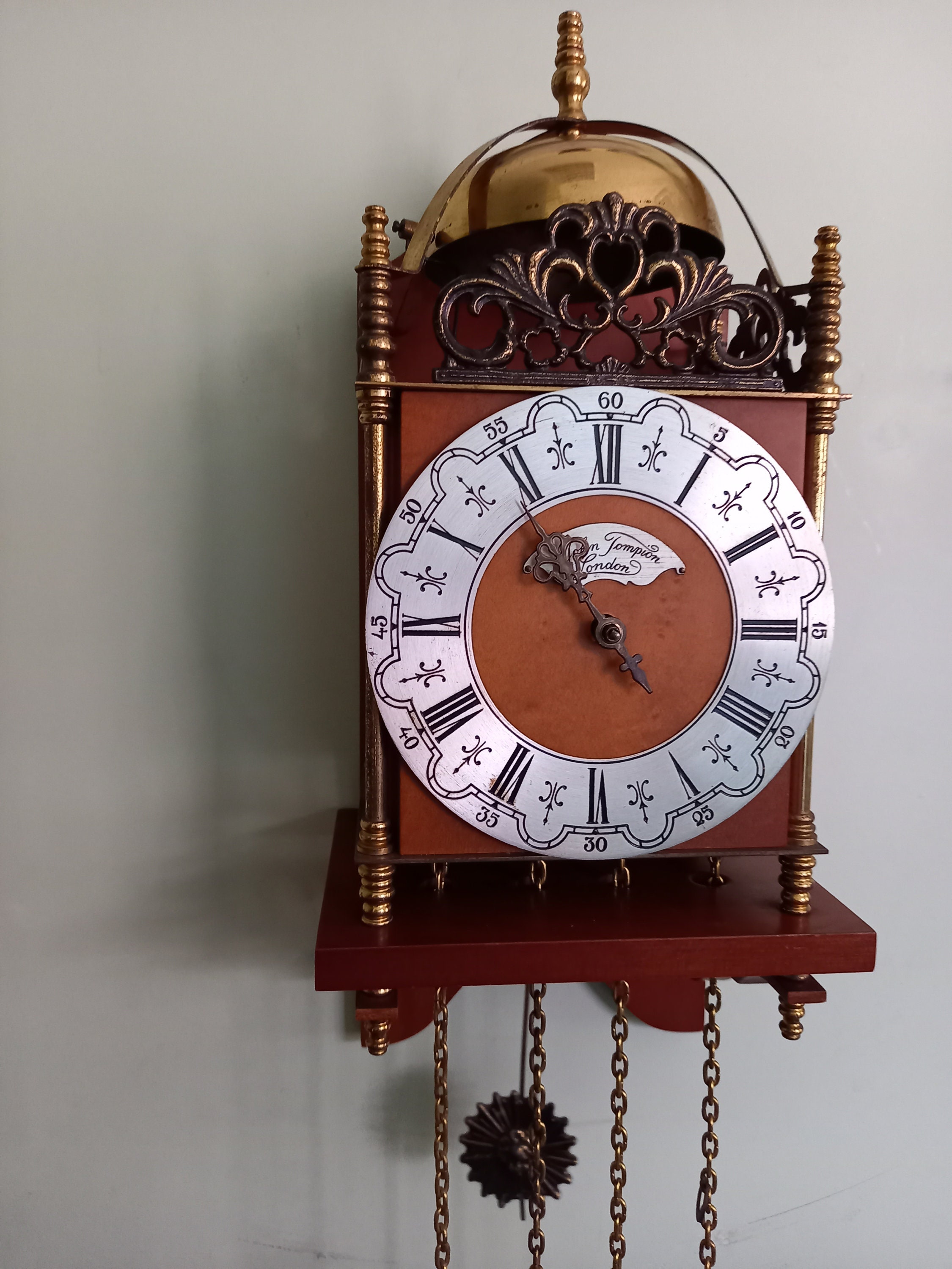  NauticaCollectical Reloj de pared de madera de latón antiguo de  16 pulgadas, estilo vintage antiguo, reloj de pared redondo decorativo de  estilo moderno y simple para el hogar, oficina, escuela, cocina