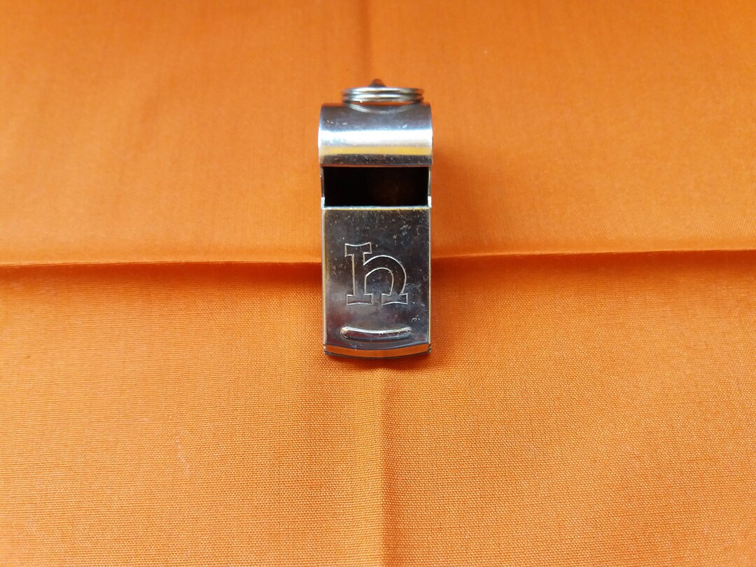 Vintage Bronze Whistle With Cork Ball Etsy