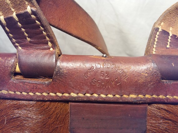 Swiss Army Cowhide Leather Backpack - Etsy
