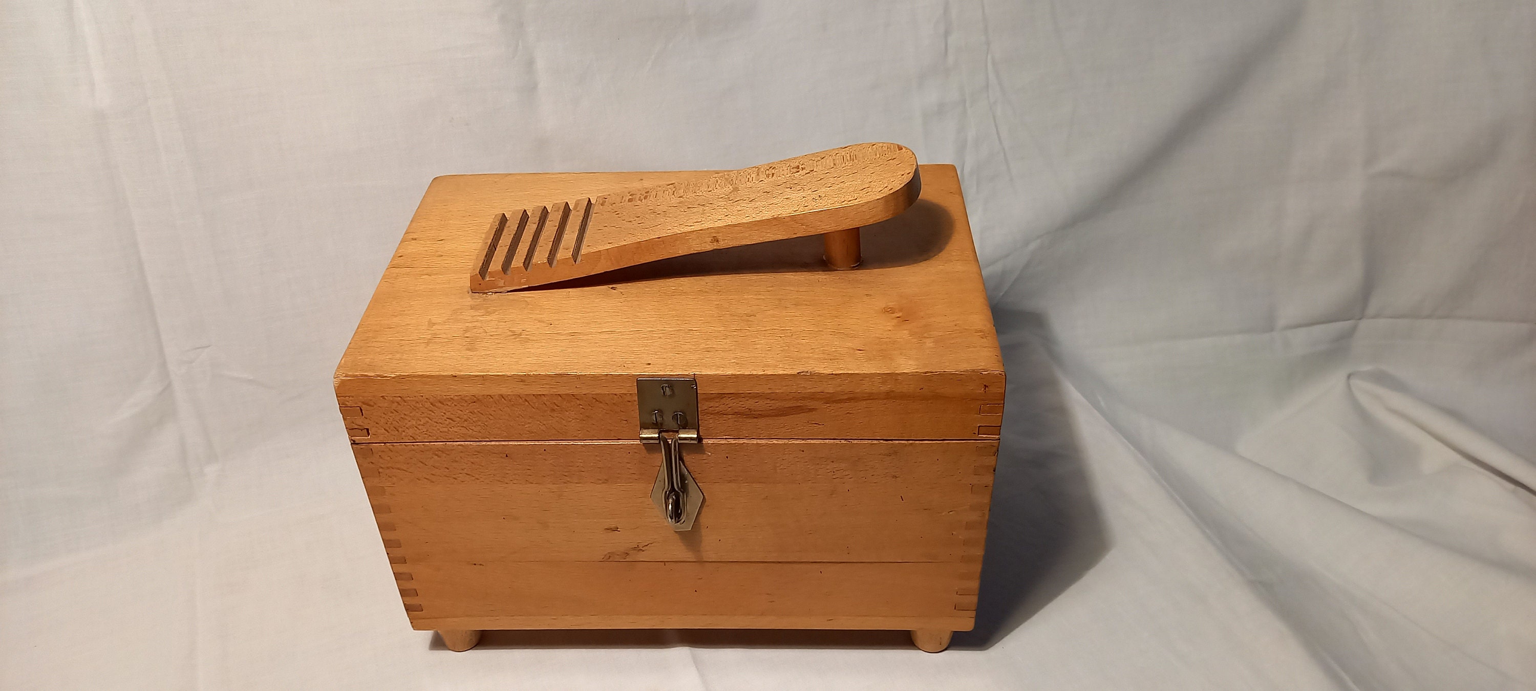 Custom wooden shop shoe box