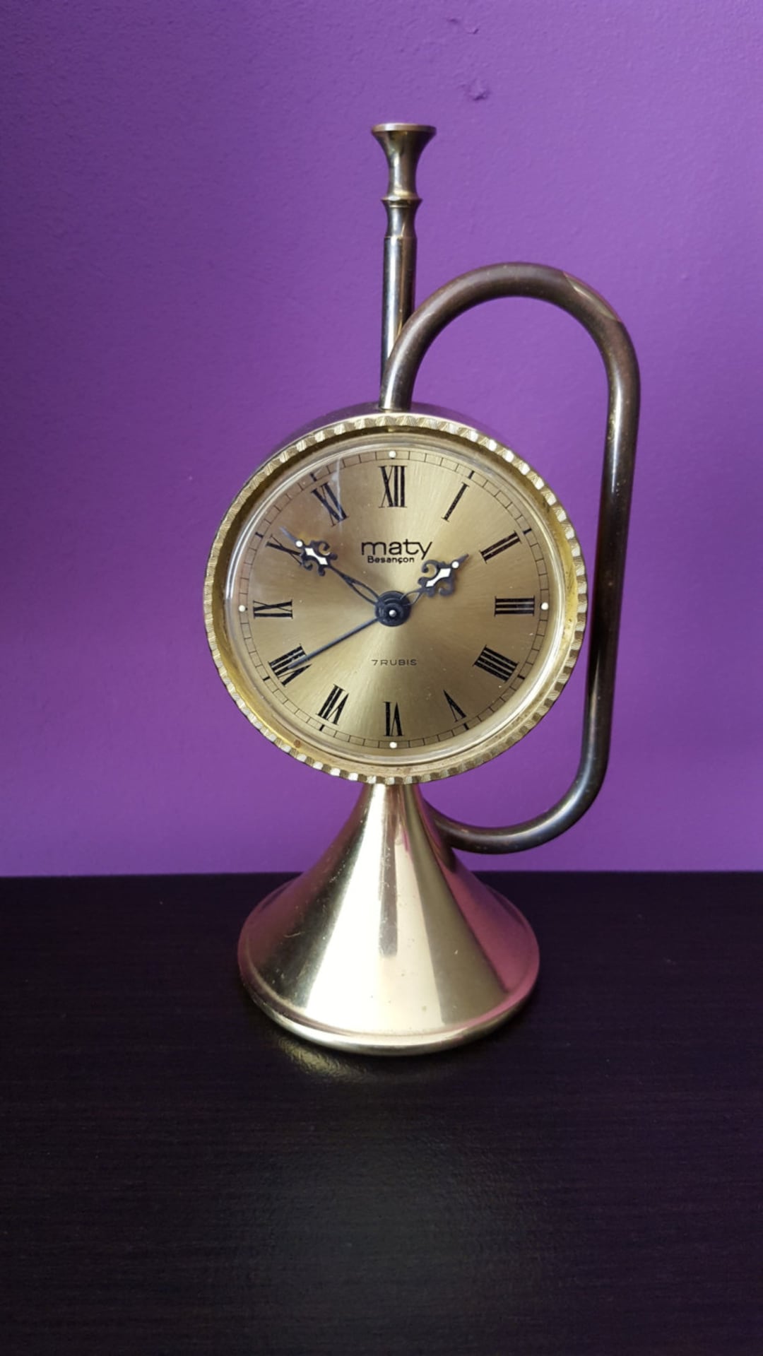 Vintage 1960 French Mechanical Alarm Clock.brand MATY BESANCON Etsy