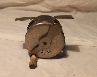 Vintage Metal Mini Fly Fishing Reel,,pratic''.made in FRANCE 