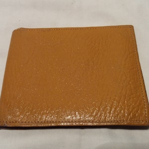 Cartera vintage de cuero amarillo para hombre - NUEVA