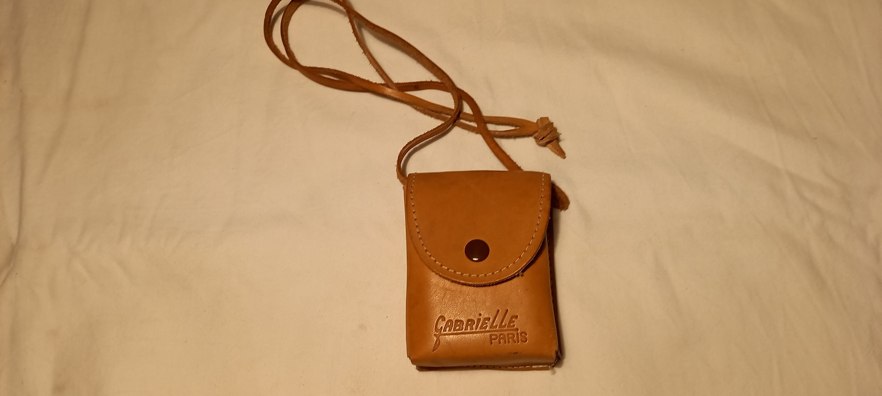 Vintage Light Brown  Leather Case/Tobacco case - NEW