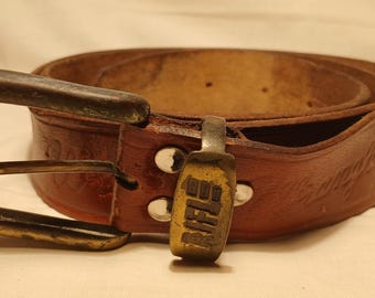 Vintage 1990&#39;s Brown Leather Belt.Brand: RIFLE