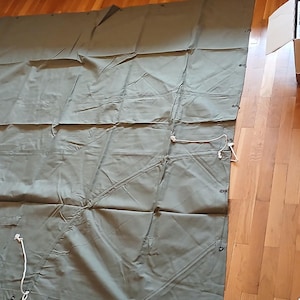 Vintage  Bulgarian Army Personal Green Canvas Ground - NEW