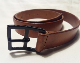 Vintage 1986's Swiss Army Soldier Leather Belt - Etsy