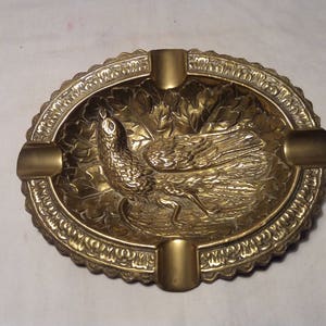 Vintage  Handmade Bronze Ashtray - NEW