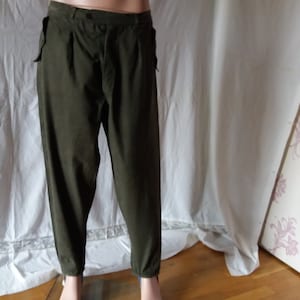 Vintage 1980's Military Green Canvas Pants