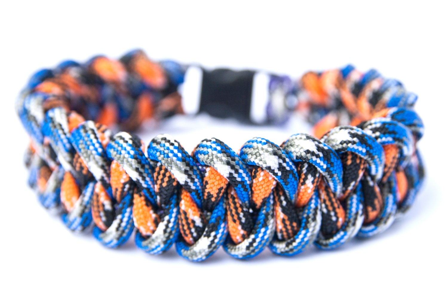 Paracord bracelet 'Jawbone orange' Etsy