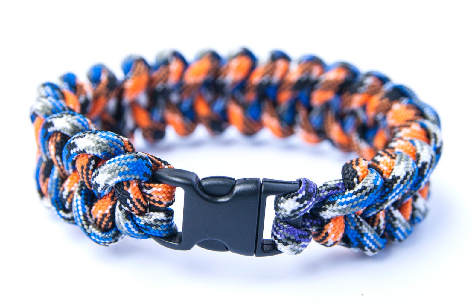 Paracord bracelet 'Jawbone orange' | Etsy