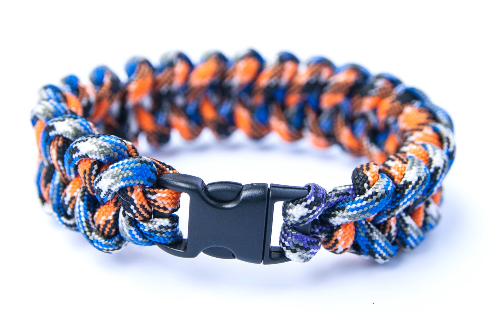 Paracord bracelet 'Jawbone orange' Etsy