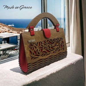 Elegante Bolso de Mujer de Madera - Elegante y Único