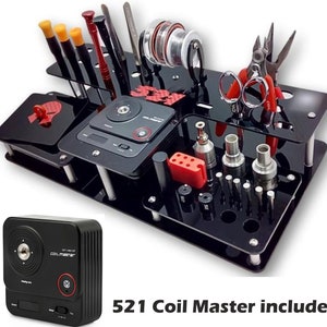 Vape stand for mini tab V1 & V2 521 Coil master(Black) 521 TAB INCLUDED